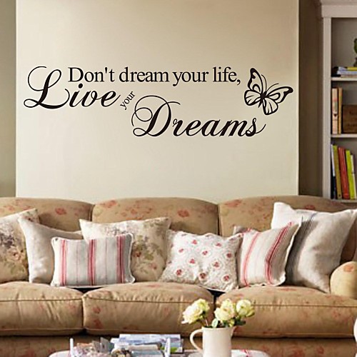 

Characters Wall Stickers Living Room, Pre-pasted PVC Home Decoration Wall Decal 5715cm