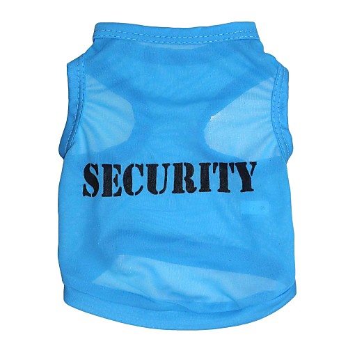 

Cat Dog Shirt / T-Shirt Letter & Number Dog Clothes Puppy Clothes Dog Outfits Blue Costume for Girl and Boy Dog Terylene XS S M L