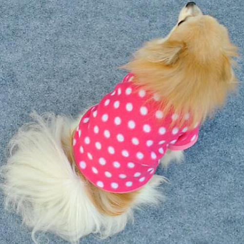 

Cat Dog Sweater Sweatshirt Puppy Clothes Polka Dot Casual / Daily Winter Dog Clothes Puppy Clothes Dog Outfits Rose Costume for Girl and Boy Dog Polar Fleece XS S M L