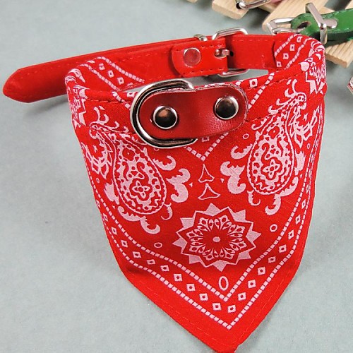 

Cat Dog Bandanas & Hats Tie / Bow Tie Dog Clothes Red Green Blue PU Leather Costume For Spring & Fall Men's Women's Waterproof