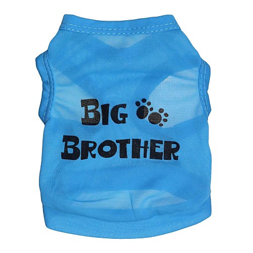 

Cat Dog Shirt / T-Shirt Dog Clothes Blue Costume Terylene Letter & Number XS S M L