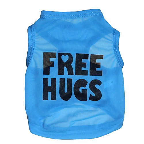 

Cat Dog Shirt / T-Shirt Letter & Number Dog Clothes Puppy Clothes Dog Outfits Blue Costume for Girl and Boy Dog Terylene XS S M L