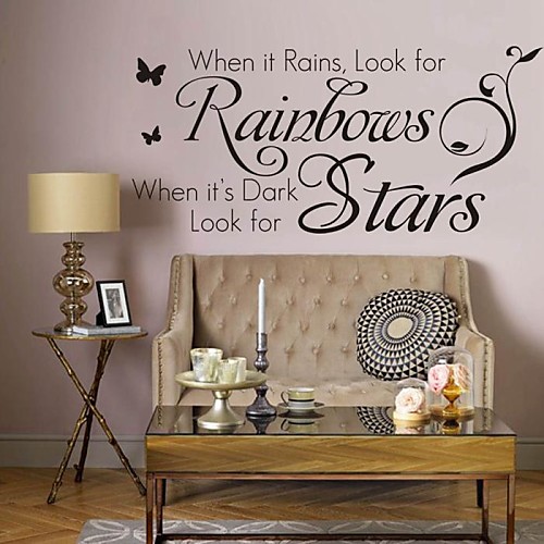 

Words & Quotes Wall Stickers Words & Quotes Wall Stickers Decorative Wall Stickers, PVC(PolyVinyl Chloride) Home Decoration Wall Decal Wall Decoration / Removable