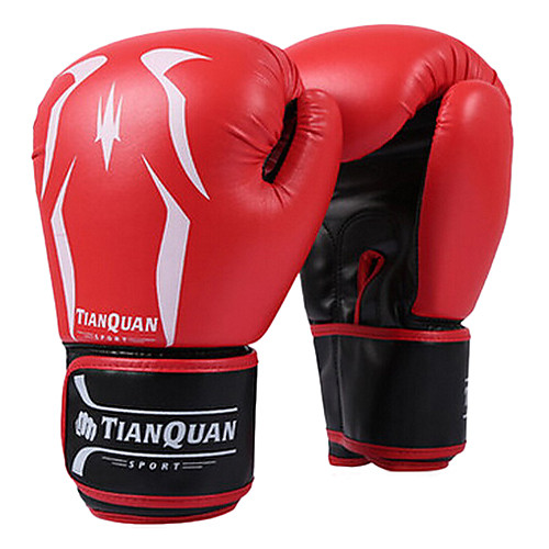 

Boxing Bag Gloves Pro Boxing Gloves Boxing Training Gloves For Martial Arts Mixed Martial Arts (MMA) Full Finger Gloves Protective PU(Polyurethane) Kid's Men's - Red