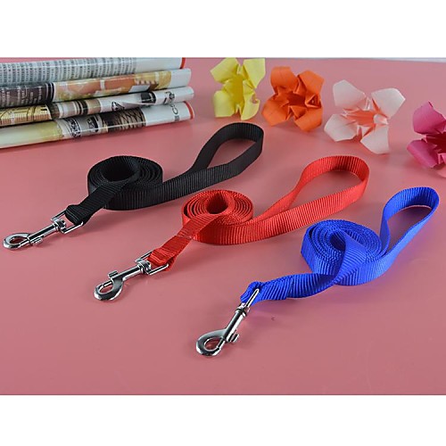 

Cat Dog Leash Waterproof Nylon Black Red Blue