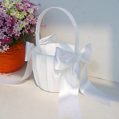 

Others Flower Basket Wood / Satin 3 1/2 (9 cm) / 9 7/8 (25 cm) Acrylic / Bows