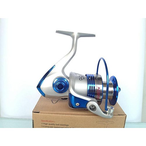 

Fishing Reel Spinning Reel 5.5:1 Gear Ratio8 Ball Bearings Hand Orientation Exchangable Spinning - AC5000