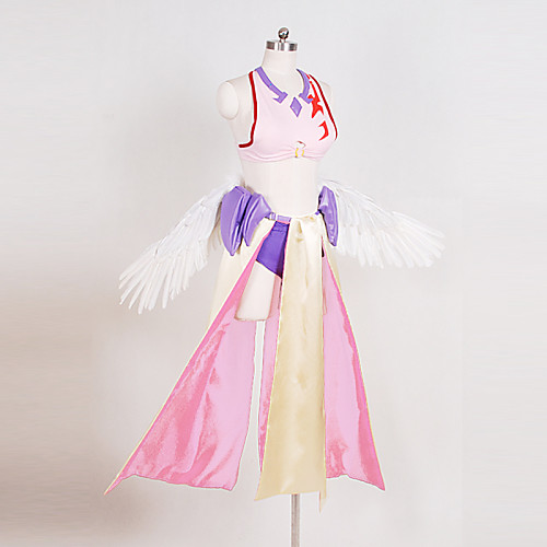 

Inspired by No Game No Life Cosplay Anime Cosplay Costumes Japanese Cosplay Suits Patchwork Top Skirt Armlet For Women's / Shorts / Headband / Necklace / Gloves / Wings