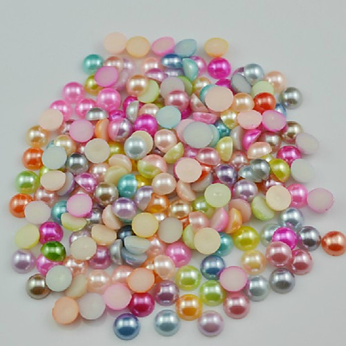 

2000pcs different colors of pearls nail art decorations 3mm