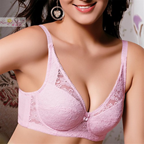 

Women's All Lace Push-up Lace Bras Underwire Bra 5/8 cup Bra Solid Colored Sexy Cotton Pink White Black