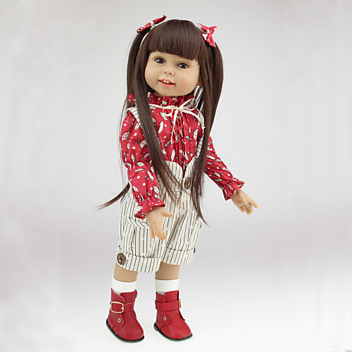 

Princess Doll Girl Doll lifelike Non Toxic Fun Silicone 18 with Clothes and Accessories for Girls' Birthday and Festival Gifts / Kid's