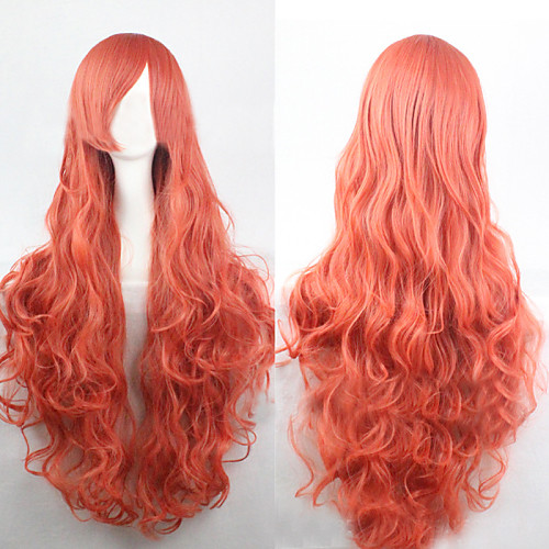 

Synthetic Wig Curly Loose Wave Natural Wave Natural Wave Curly Asymmetrical Wig Blonde Long Dark Pink Synthetic Hair 25 inch Women's Natural Hairline Blonde