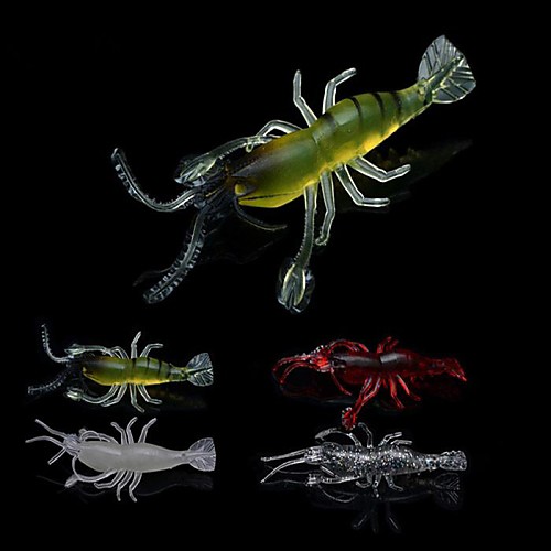 

6 pcs Soft Bait Fishing Lures Soft Bait Craws / Shrimp Bass Trout Pike Sea Fishing Freshwater Fishing