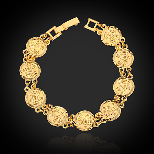 

Women's Chain Bracelet Bracelet Fashion Platinum Plated Bracelet Jewelry Gold For Special Occasion Birthday Gift Daily / Gold Plated