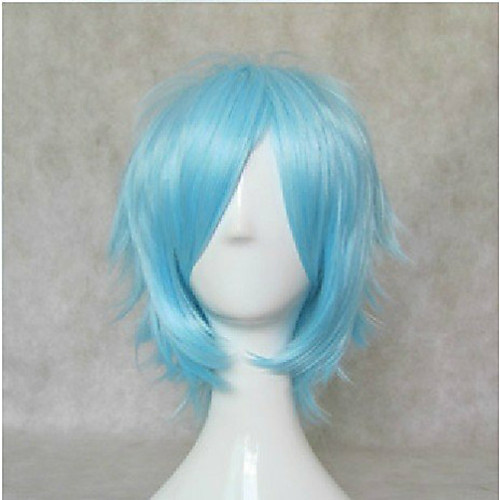 

Cosplay Costume Wig Synthetic Wig Cosplay Wig Straight Straight Wig Short Blue Synthetic Hair Women's Blue hairjoy