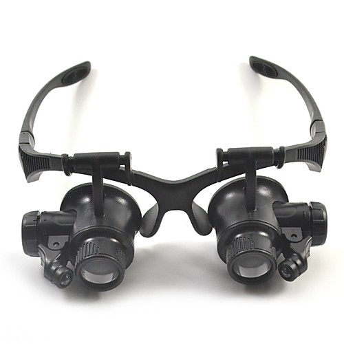 

High Definition LED Headset / Eyewear 10/15/20/25 Magnifiers / Magnifier Glasses 15 mm Plastic