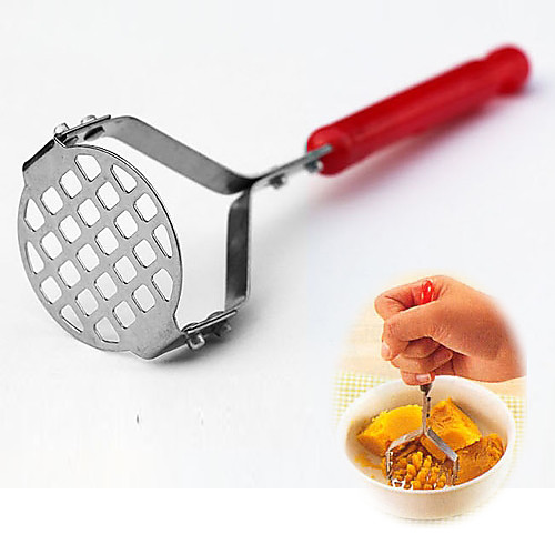 

Stainless Steel Potato Masher Cooking Kitchen Gadget (Random Color)