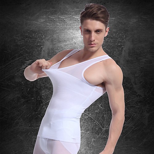 

YUIYE Men Slimming Underwear Body Shaper Vest Waist Coat Shirt Firm Tummy Belly Chest Nylon (Assorted Sizes and Colors)