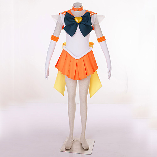 

Inspired by Sailor Moon Sailor Uranus Video Game Cosplay Costumes Cosplay Suits Patchwork Dress Headpiece Gloves Costumes