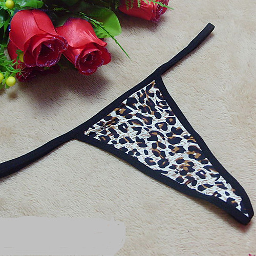 

Women's Erotic G-strings & Thongs Panties Solid Colored Natural Leopard Black Yellow One-Size