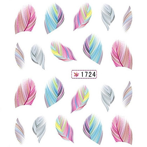 

1 pcs 3D Nail Stickers Water Transfer Sticker nail art Manicure Pedicure Lovely Cartoon / Fashion Daily