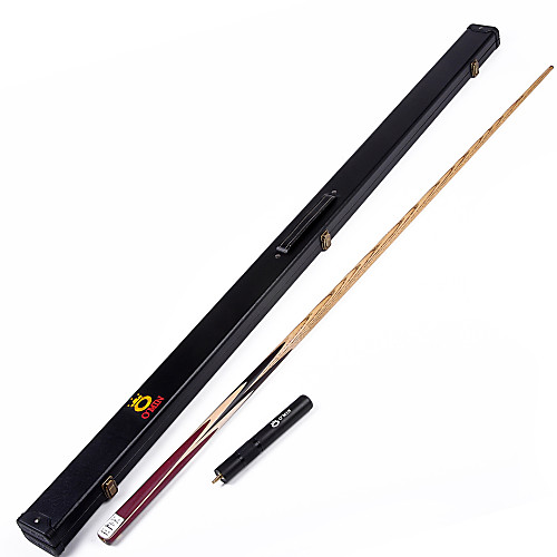 

O'MIN 1-Piece Pool Cues Cue Sticks Billiards Brass Wood Ebony Snooker English Billiards Pool