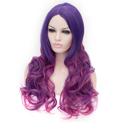 

Synthetic Wig Deep Wave Deep Wave Wig Purple Synthetic Hair Purple