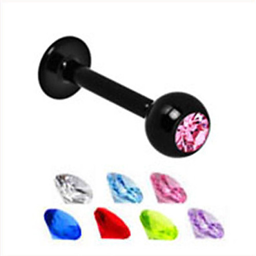 

Labret / Lip Piercings / Lip Ring Ladies Unique Design Fashion Women's Body Jewelry For Daily Casual Crystal Crystal Lips Black