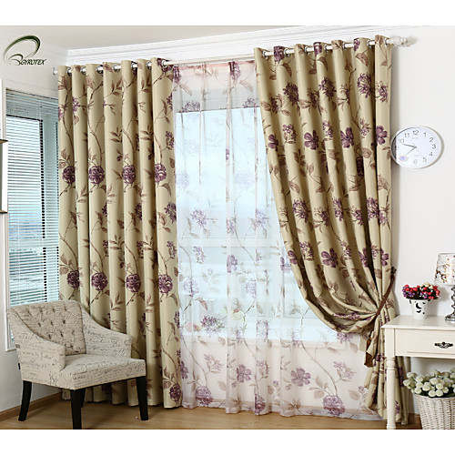 

Ready Made Room Darkening Blackout Curtains Drapes One Panel / Bedroom