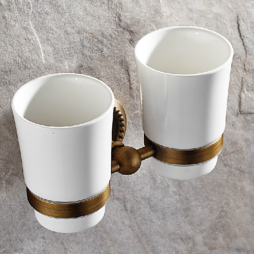 

Toothbrush Holder Antique Brass 1 pc - Hotel bath