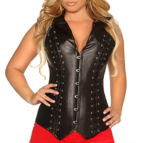 

Shapewear Corsets Leatherette Red Sexy Lingerie Shaper