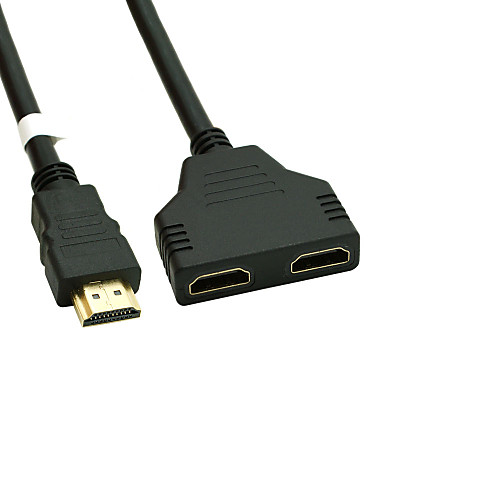 

Gold Plated HDMI V 1.4 Male to Dual HDMI Female Adapter Splitter Cable