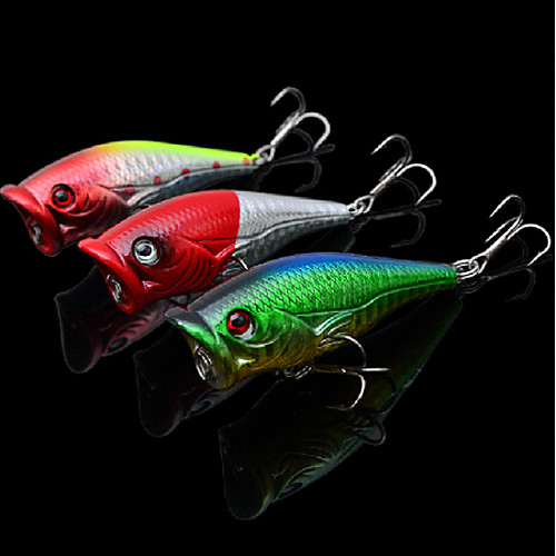 

2 pcs Popper Popper Floating Bass Trout Pike Sea Fishing Freshwater Fishing Carp Fishing