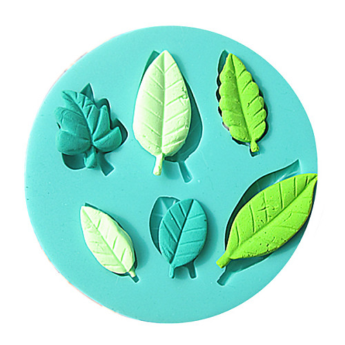 

1Pc 3D Leaf Shape Silicone Fondant Mold Silicone Baking Forms Soap Mold Sugarcraft Cake Decoration Tools