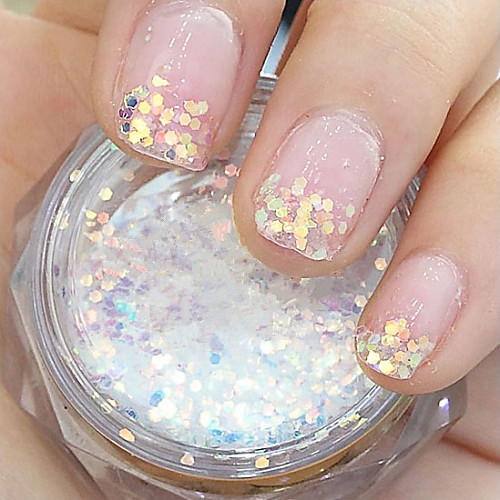 

1 pcs Glitter Powder For Finger nail art Manicure Pedicure Daily Abstract / Wedding / Fashion