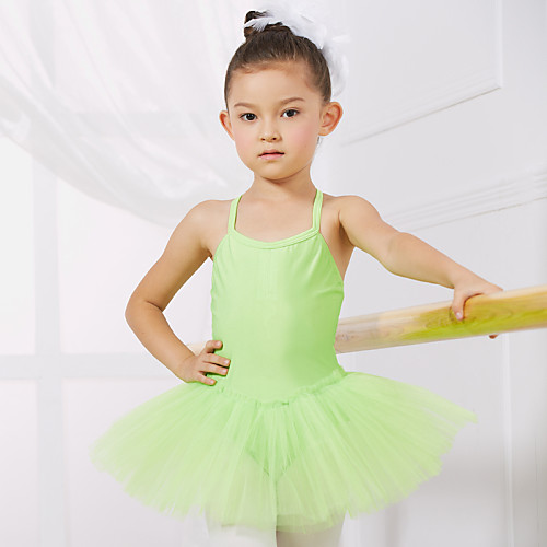 

Ballet Dress Training Performance Sleeveless Tulle Spandex / Princess