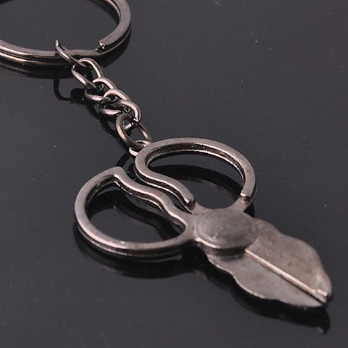 

Simulation Tools Scissors Key Chain Ring Keyring (Bronze, Silvery