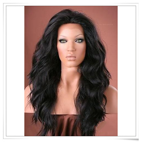 

Synthetic Wig Natural Wave Natural Wave Lace Front Wig Natural Black Dark Brown Medium Brown Synthetic Hair Black Brown