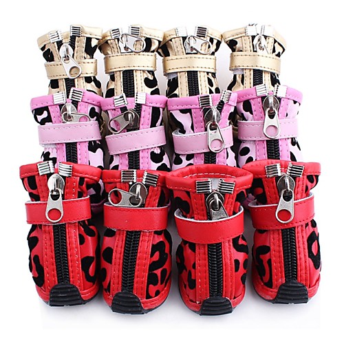 

Cat / Dog Boots / Shoes Cosplay / Wedding Red / Pink / Golden For Pets
