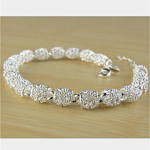 

Women's Chain Bracelet Ladies Unique Design Fashion Party Brass Bracelet Jewelry Silver For Party Gift Valentine