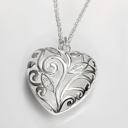 

Women's Statement Necklace Engraved Ladies Silver Silver Necklace Jewelry For Party