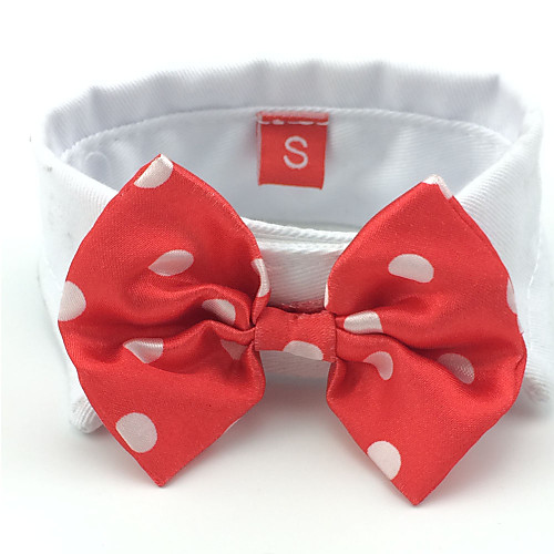 

Cat Dog Tie / Bow Tie Bowknot Holiday Wedding Dog Clothes Puppy Clothes Dog Outfits Black Red Costume for Girl and Boy Dog Cotton S M L