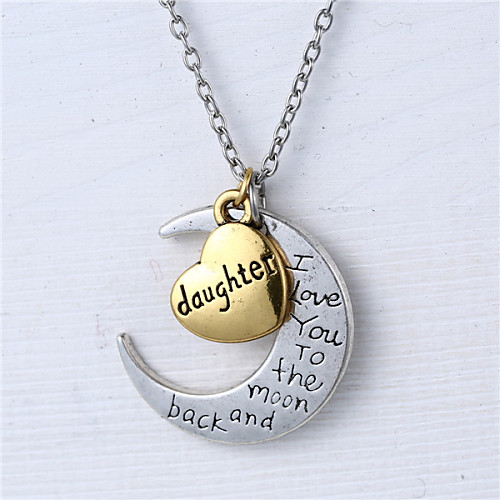 

Necklace Y Necklace Women's Couple's Silver Heart Flower Silver Necklace Jewelry for Birthday Party / Evening Gift