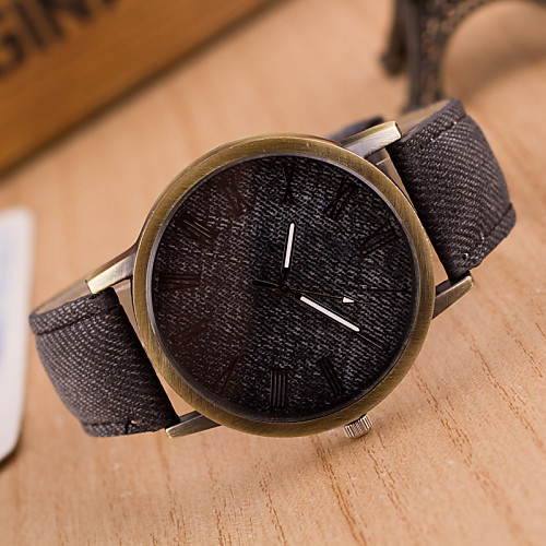 

Men's Wrist Watch Quartz Leather Black / White / Blue Casual Watch Analog Classic Vintage Casual - Green Blue Pink One Year Battery Life / SSUO 377