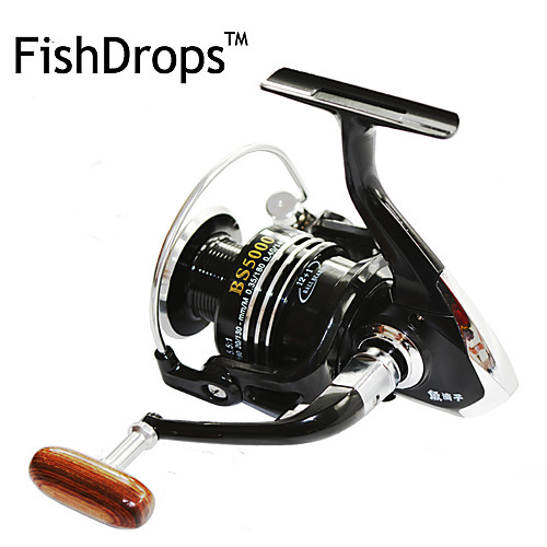 

Fishing Reel Spinning Reel 5.5:1 Gear Ratio13 Ball Bearings Right-handed / Left-handed / Hand Orientation Exchangable Sea Fishing / Bait Casting / Ice Fishing - BSLGH4000 / Jigging Fishing