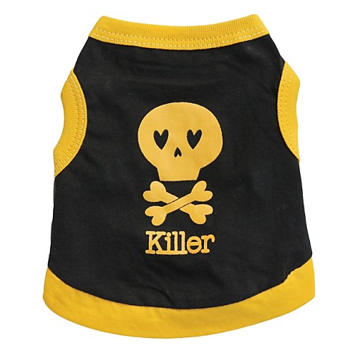 

Cat Dog Shirt / T-Shirt Puppy Clothes Cosplay Dog Clothes Puppy Clothes Dog Outfits Black / Yellow Black Yellow Costume for Girl and Boy Dog Cotton XS S M L