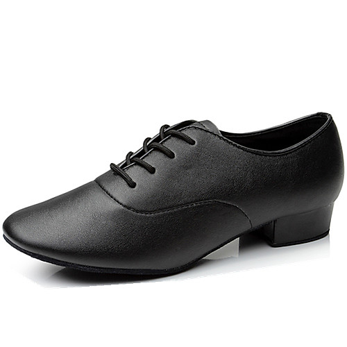 

Men's Modern Shoes / Ballroom Shoes Leatherette Lace-up Oxford / Heel Fur Chunky Heel Non Customizable Dance Shoes Black / Indoor / EU43