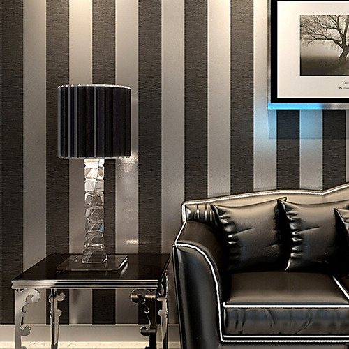 

Wallpaper Non-woven Paper Wall Covering Adhesive Required Stripes 587 cm