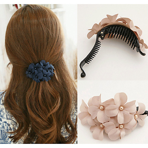 

Women's Hair Claws For Daily Casual Sports Holiday Floral Theme Fabric Alloy