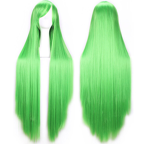 

Cosplay Costume Wig Synthetic Wig Cosplay Wig Straight Straight With Bangs Wig Blonde Pink Long Purple Red Blonde Pink Green Synthetic Hair Women's Side Part Red Black Blue